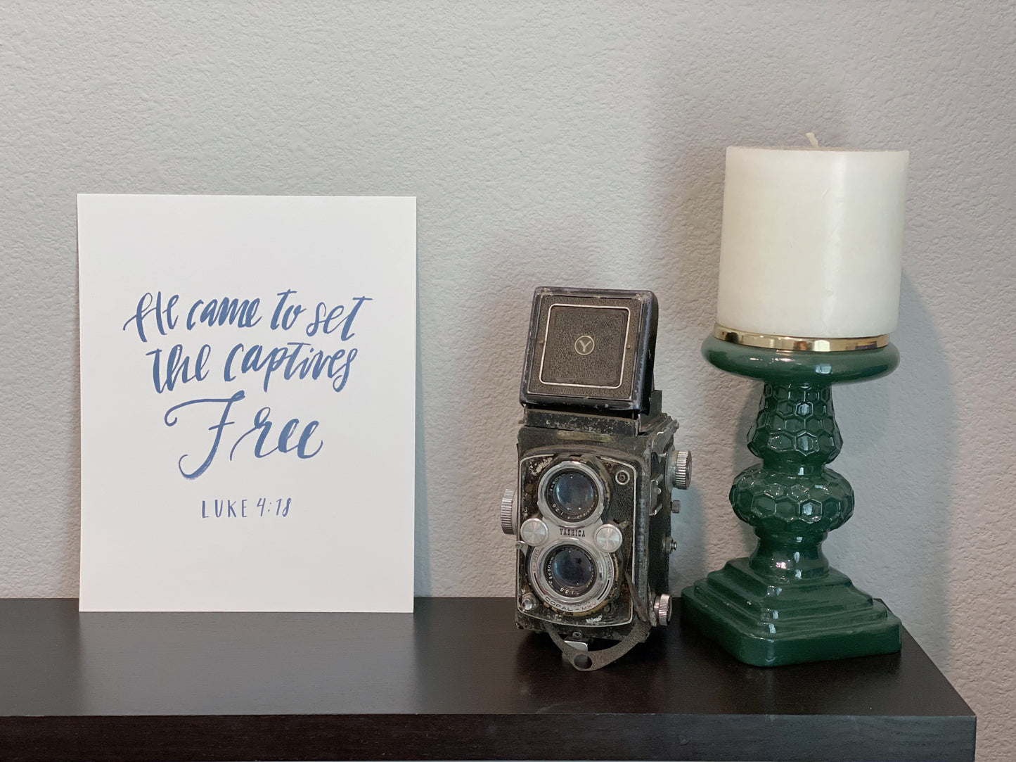 Luke 4:18 Hand Letter Print