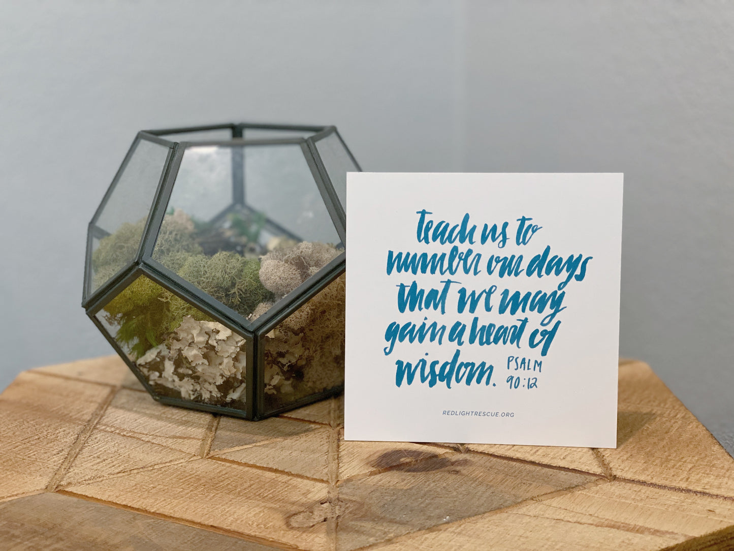 Psalm 90:12 Hand Letter Print