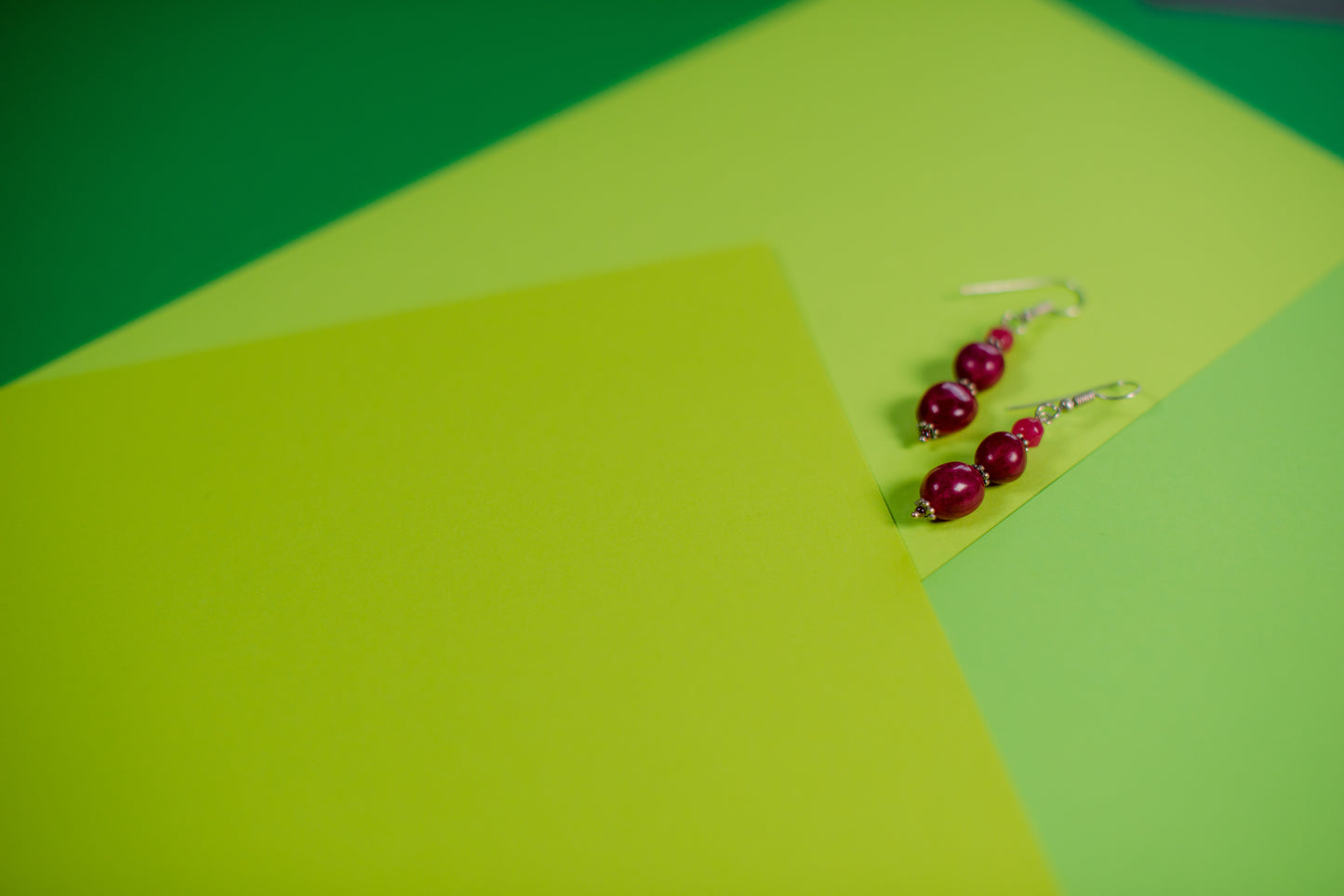 Cherry Red Earrings