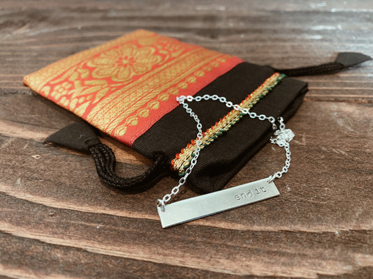 End It Silver Necklace