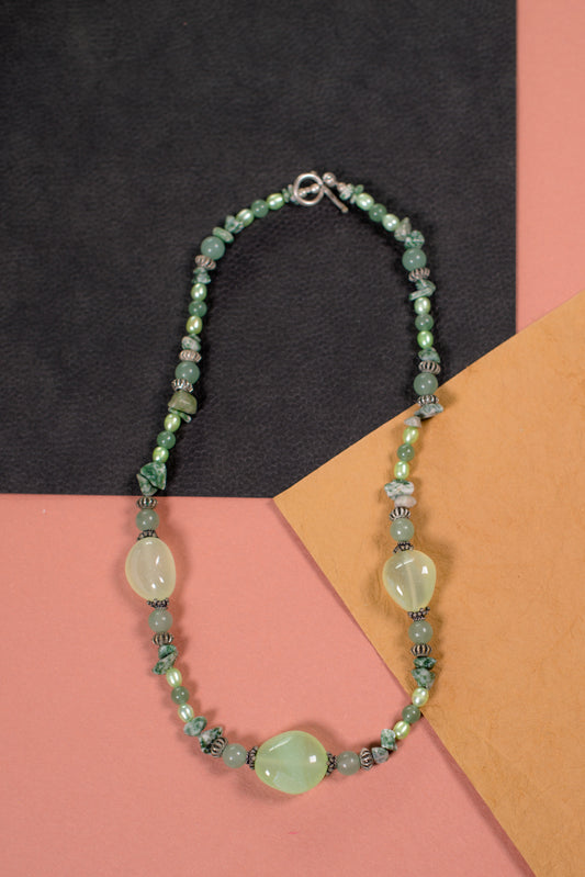 Jade Necklace/Bracelet Set