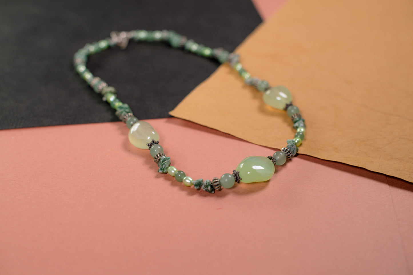 Jade Necklace/Bracelet Set